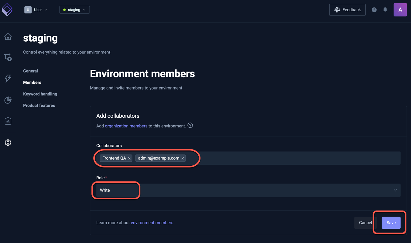 Add Environment Members